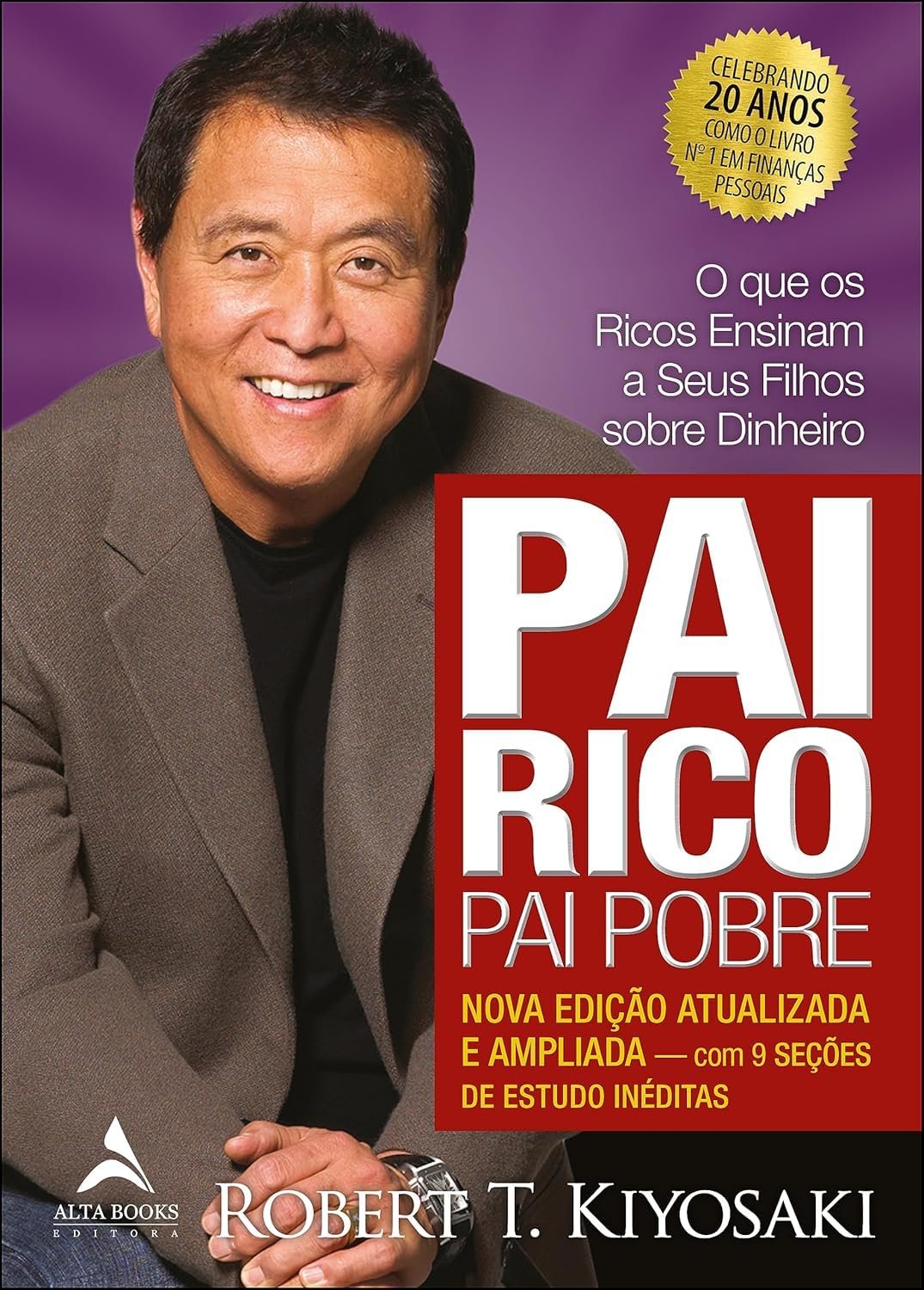 Capa de Pai Rico, Pai Pobre, de Robert T. Kiyosaki